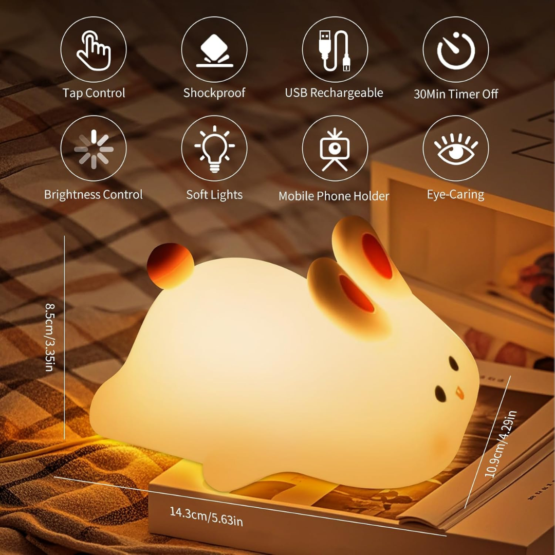Lámpara de Noche Diseño de Conejito